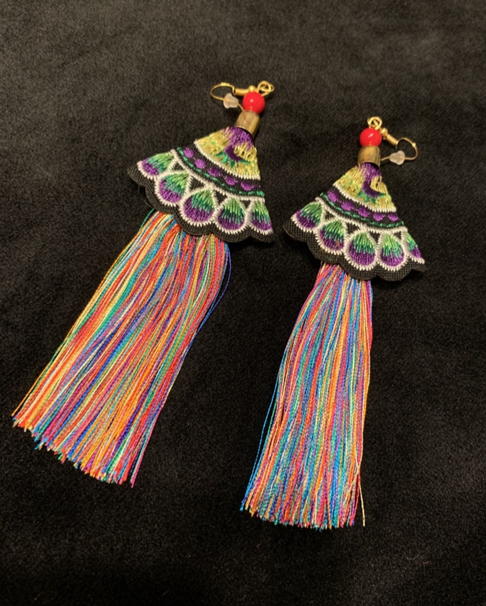 Rainbow tassels