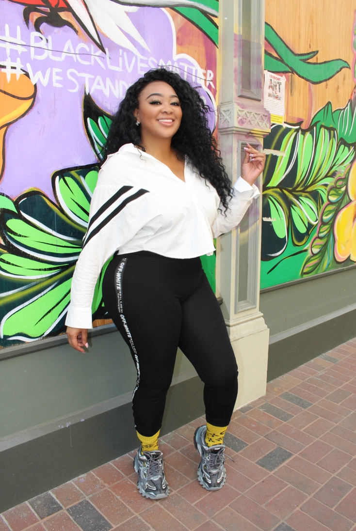 White Chevron Stripe Chevron Shirt