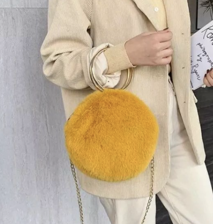 Sunshine Fur crossbody bag